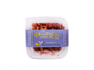 Рыба горячего копчения: Фрайчизы со вкусом чеснок (100 гр.)