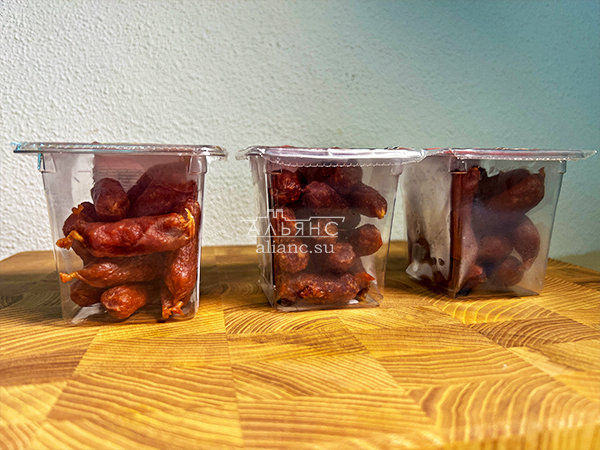 Колбаски МИНИ со вкусом аджики с/к (100 гр) в Балаково