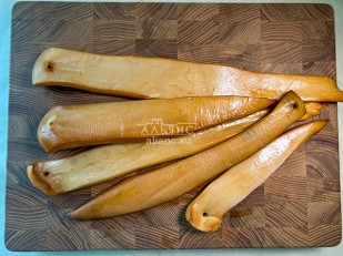 Деревенские гренки со вкусом Шашлыка (Сурские): Кальмар палочки х/к