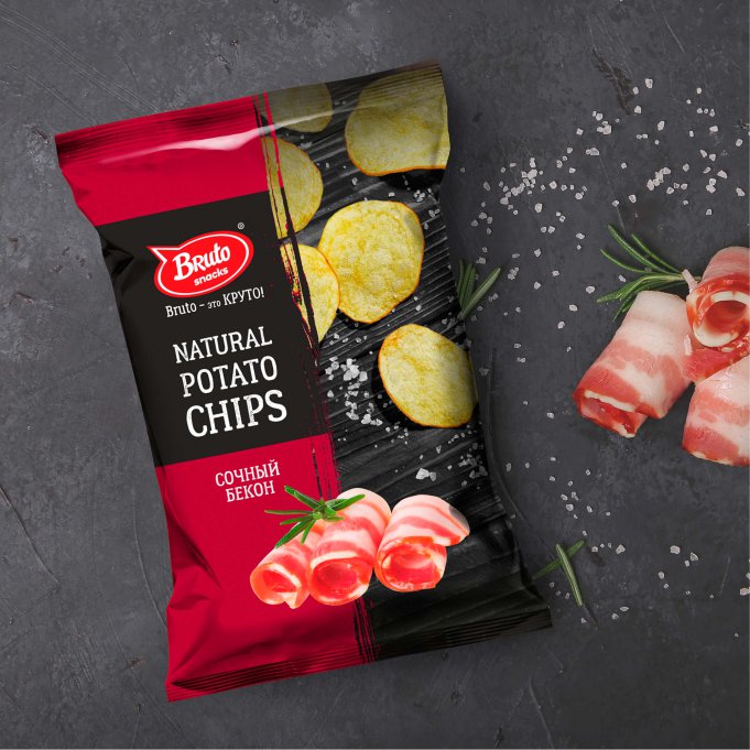 Картофель «Бруто» со вкусом бекона 130 гр. в Балаково
