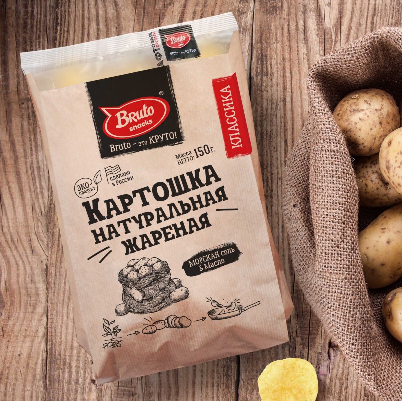 Картофель «Бруто» с солью 130 гр. в Балаково